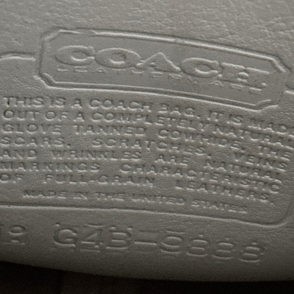 Vtg Coach Lindsay Bone White Bone Handbag Purse Crossbody #9888 - Picture 9 of 13